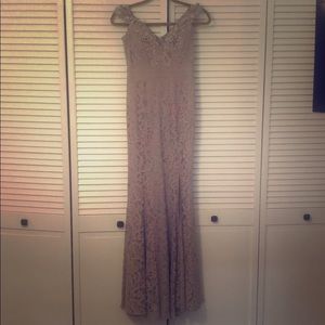 Lace Off The Shoulder Mermaid Gown